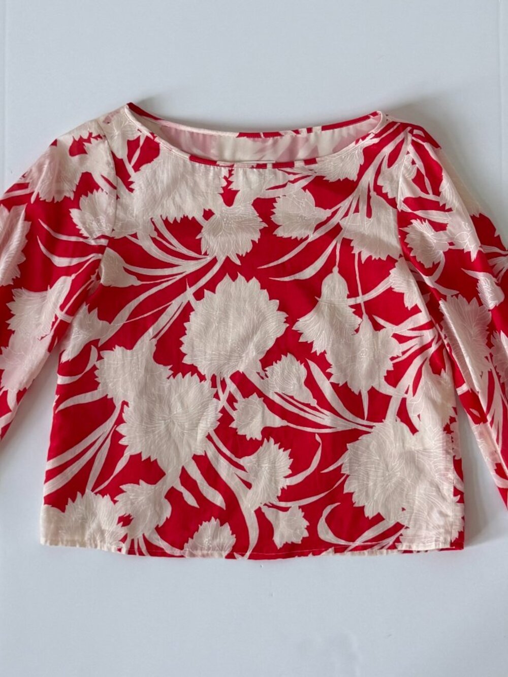 Club Monaco Cotton Silk Floral Blouse XS